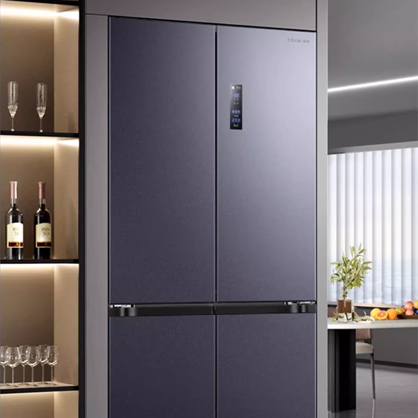 Purple refrigerator panel